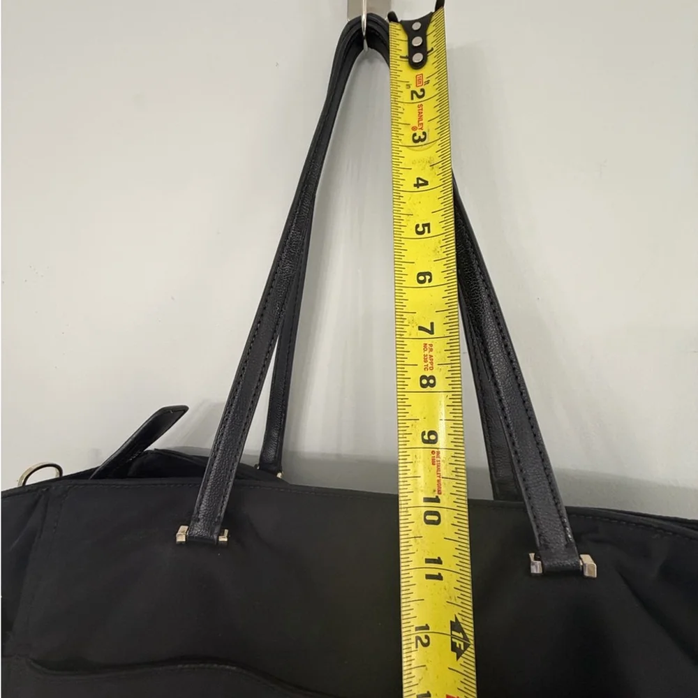 Kate Spade New York Women’s Designer Black Nylon Travel Tote Shoulder Weekender